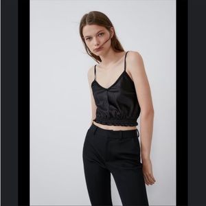 Zara satin camisole top